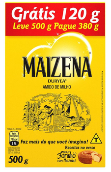 AMIDO MILHO MAIZENA LEVE 500G PAGUE 380G
