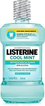 ANTI-SEPTICO LISTERINE S/ALCOOL COOL MINT SUAVE LEVE MAIS PAGUE MENOS 500ML
