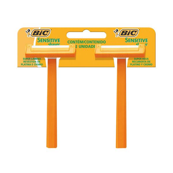 APARELHO DEPILADOR BIC SENSITIVE SHAVER C/2
