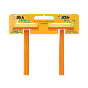 APARELHO DEPILADOR BIC SENSITIVE SHAVER C/2