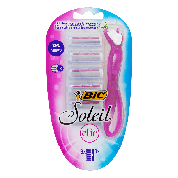 APARELHO DEPILADOR BIC SOLEIL CLIC RECARREGAVEL