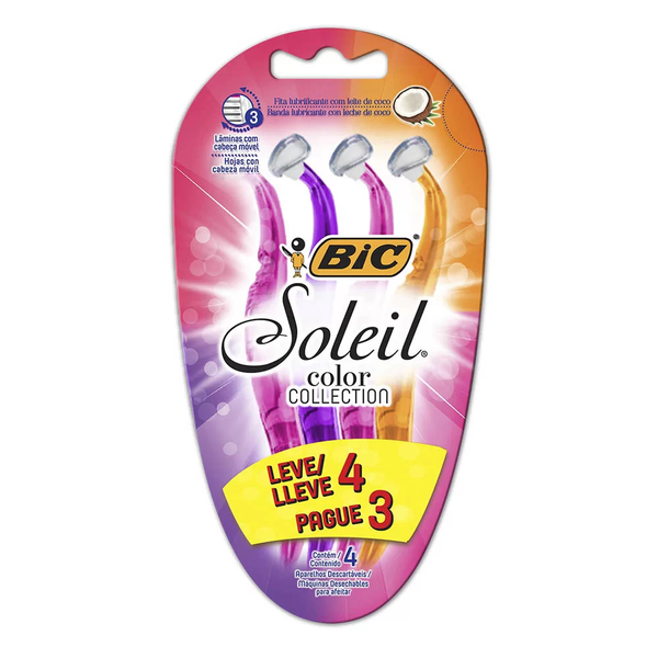 APARELHO DEPILADOR BIC SOLEIL COLOR LEVE 4 PAGUE 3