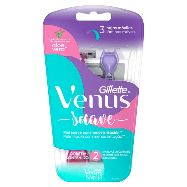 APARELHO DEPILADOR GILLETTE VENUS3 SIMPLY C/2