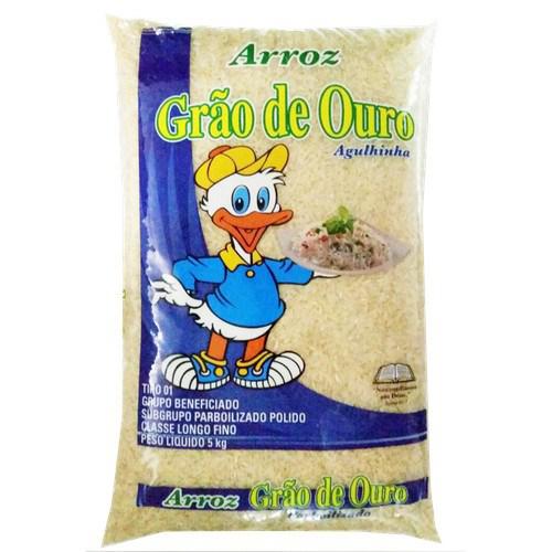 ARROZ GRAO DE OURO LONGO FINO POLIDO TIPO 1 - 5KG