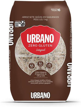 ARROZ URBANO 7 GRAOS+ SAQUINHOS PREPARO FACIL 1KG