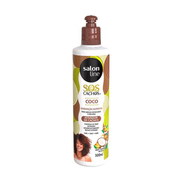 ATIVADOR CACHOS SALON LINE SOS CACHOS COCO 300ML