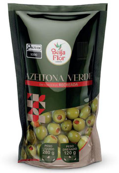 AZEITONA BEIJA FLOR VERDE RECHEADA 120G