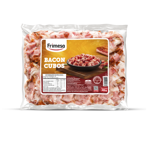 BACON FRIMESA EM CUBOS 400G