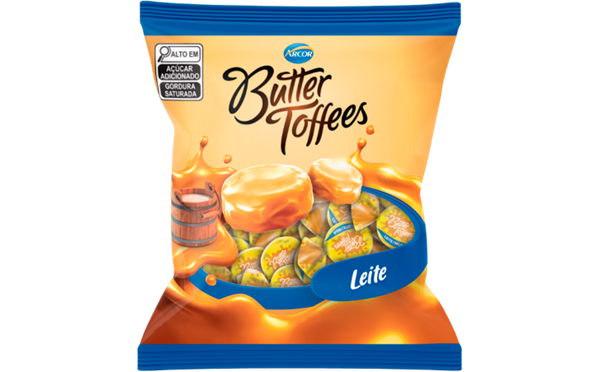 BALA ARCOR BUTTER TOFFEES LEITE 100G