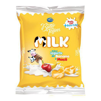 BALA ARCOR BUTTER TOFFEES MILK IOGURTE BANANA/MACA 48G