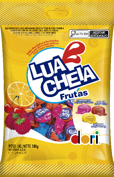BALA DORI LUA CHEIA FRUTAS 100G