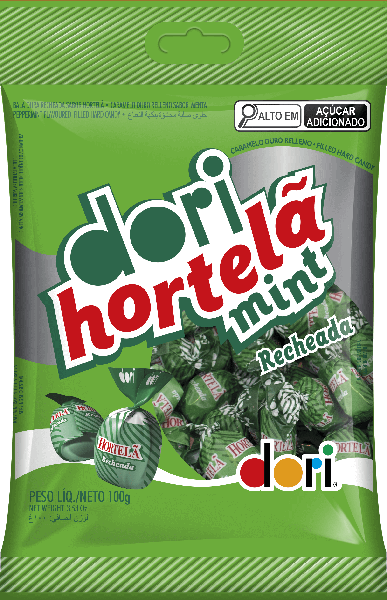 BALA DORI RECHEADA HORTELA 100G