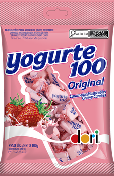 BALA DORI YOGURTE 100 MORANGO 100G