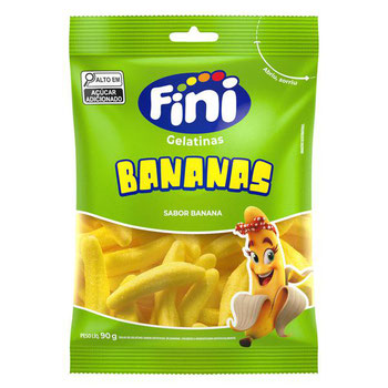 BALA FINI GELATINA BANANA 90G