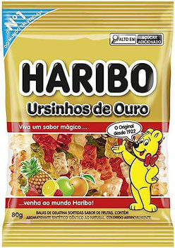 BALA HARIBO GELATINA URSINHOS 80G