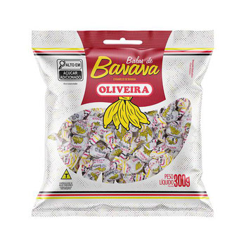 BALA OLIVEIRA BANANA 300G