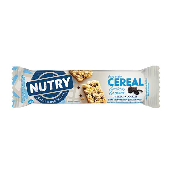BARRA DE CEREAIS NUTRY COOKIES & CREAM 20G