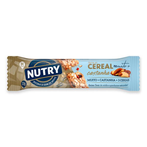 BARRA DE CEREAIS NUTRY MUITO MAIS CASTANHA 22G