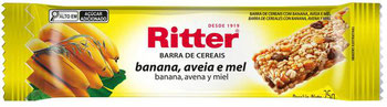 BARRA DE CEREAIS RITTER BANANA/AVEIA/MEL 25G