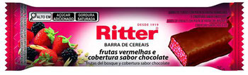 BARRA DE CEREAIS RITTER FRUTAS VERMELHAS COBERTURA CHOCOLATE 25G
