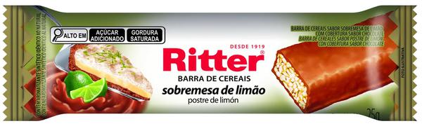 BARRA DE CEREAIS RITTER SOBREMESA LIMAO 25G