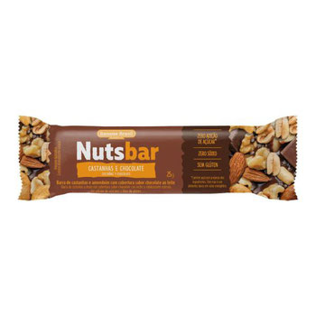 BARRA NUTS BAR CASTANHA/CHOCOLATE 25G