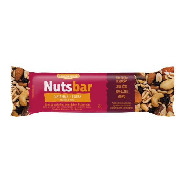BARRA NUTS BAR CASTANHAS/FRUTAS 25G