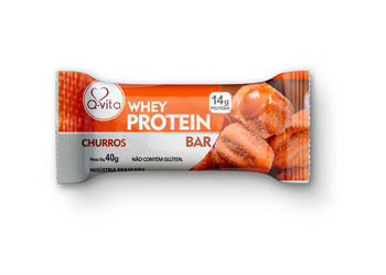BARRA Q-VITA WHEY PROTEIN CHURROS 40G