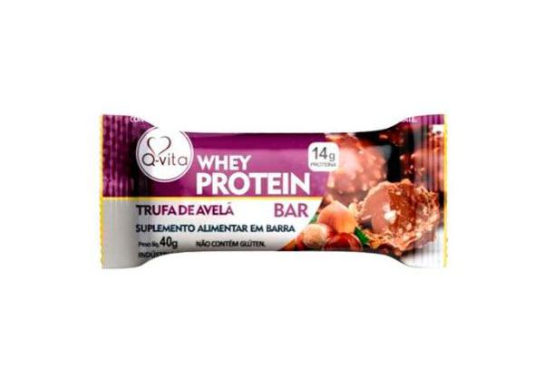 BARRA Q-VITA WHEY PROTEIN TRUFA DE AVELA 40G