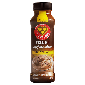 BEBIDA LACTEA 3 CORACOES CAPPUCCINO CHOCOLATE 260ML