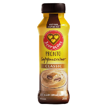 BEBIDA LACTEA 3 CORACOES CAPPUCCINO CLASSIC 260ML
