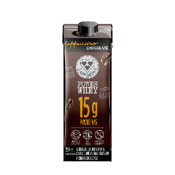 BEBIDA LACTEA 3 CORACOES CAPPUCCINO POWER WHEY CHOCOLATE 250ML
