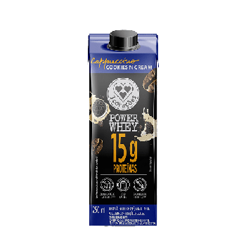 BEBIDA LACTEA 3 CORACOES CAPPUCCINO POWER WHEY COOKIES'N CREAM 250ML