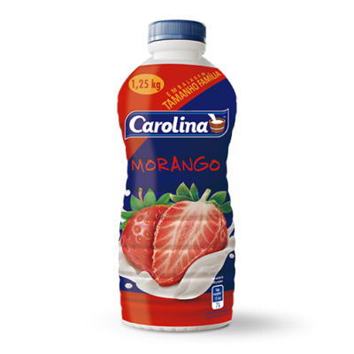 BEBIDA LACTEA CAROLINA C/POLPA MORANGO 1,25KG