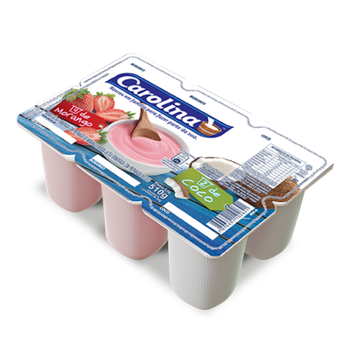 BEBIDA LACTEA CAROLINA MORANGO/COCO 510G