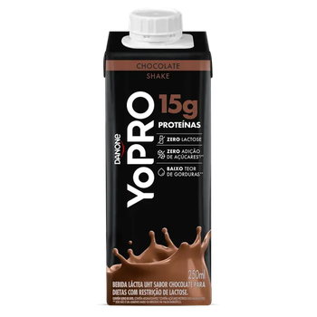 BEBIDA LACTEA DANONE YOPRO UHT ZERO CHOCOLATE 250ML