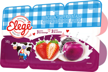 BEBIDA LACTEA ELEGE MORANGO/AMEIXA 540G