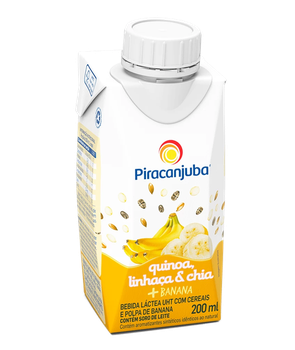 BEBIDA LACTEA PIRACANJUBA CEREAIS POLPA BANANA 200ML