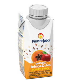 BEBIDA LACTEA PIRACANJUBA CEREAIS POLPA MAMAO/MACA 200ML