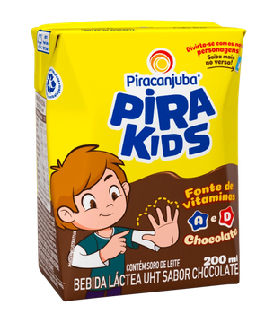 BEBIDA LACTEA PIRACANJUBA PIRAKIDS CHOCOLATE 200ML