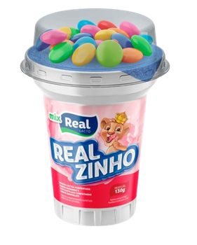 BEBIDA LACTEA REAL REALZINHO MIX PASTILHAS CONFETE 130G