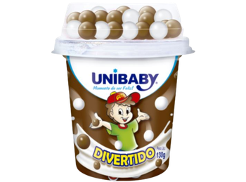 BEBIDA LACTEA UNIBABY DIVERTIDO CHOCOLATE PRETO/BRANCO 130G
