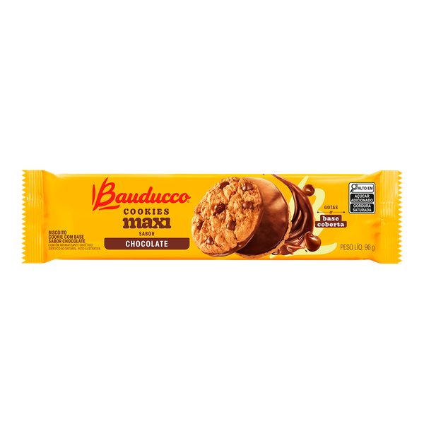 BISCOITO BAUDUCCO COOKIES MAXI CHOCOLATE 96G