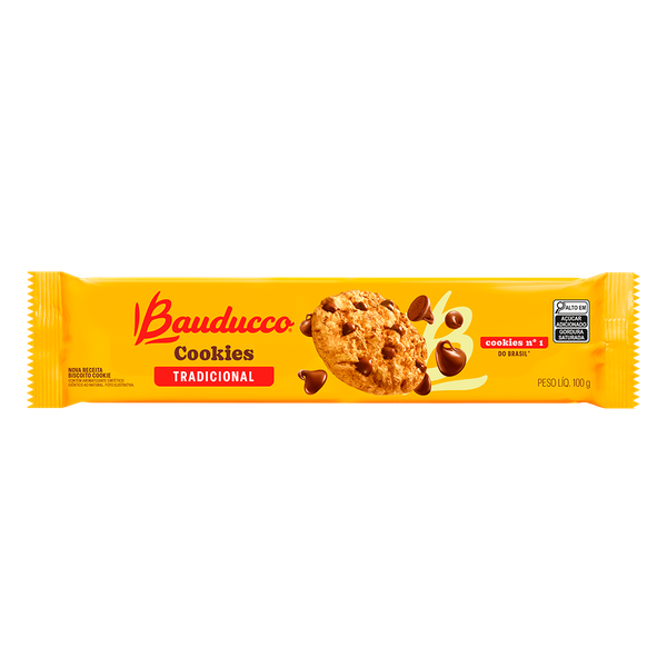 BISCOITO BAUDUCCO COOKIES TRADICIONAL 100G