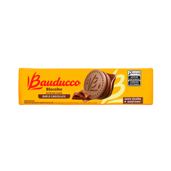 BISCOITO BAUDUCCO RECHEADO DUPLO CHOCOLATE 108G