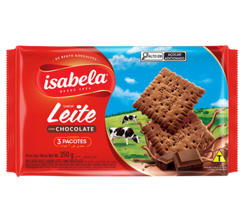 BISCOITO ISABELA LEITE CHOCOLATE 350G