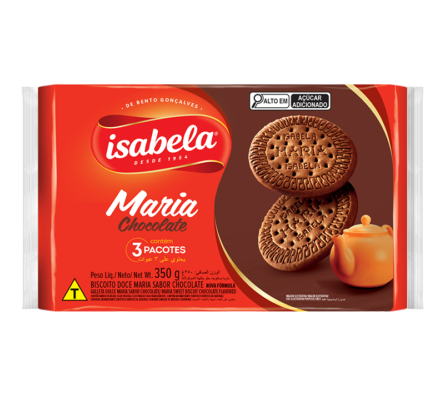 BISCOITO ISABELA MARIA CHOCOLATE 350G