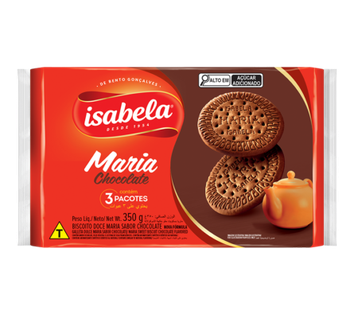 BISCOITO ISABELA MARIA CHOCOLATE 350G