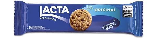 BISCOITO LACTA COOKIES AO LEITE 80G
