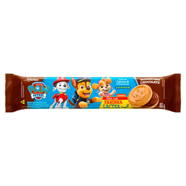 BISCOITO MARILAN PATRULHA CANINA CHOCOLATE 80G